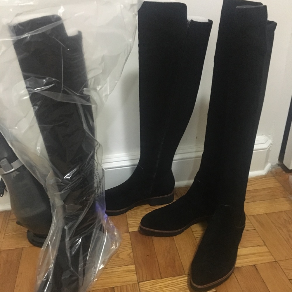 Franco Sarto - Knee high suede black boots